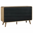 Pemberly Row 4 Piece Mid-Century Eastern King Set in Light Ash