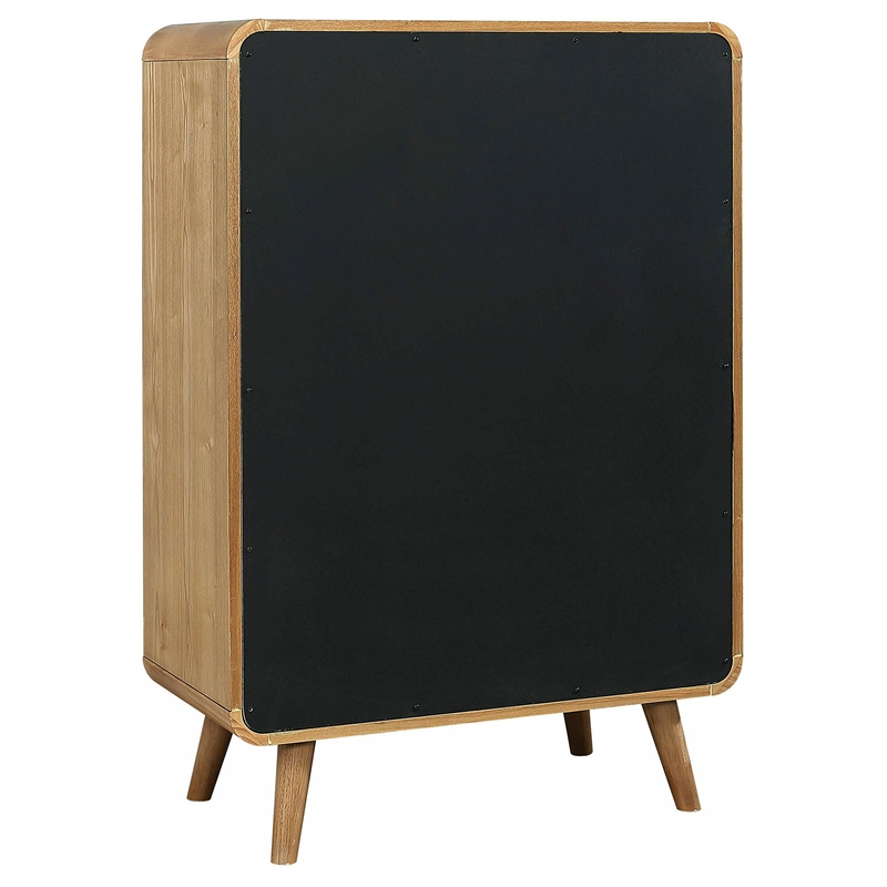 Pemberly Row 5 Piece Mid-Century Eastern King Set in Light Ash