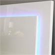 Pemberly Row Queen LED Panel Bed with Touch Switch in White High Gloss