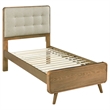 Pemberly Row 4 Piece Mid-Century Twin Bedroom Set in Light Ash