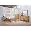 Pemberly Row 5 Piece Mid-Century Twin Bedroom Set in Light Ash