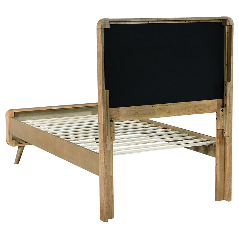 Pemberly Row 5 Piece Mid-Century Twin Bedroom Set in Light Ash
