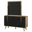Pemberly Row 6 Drawer Mid-Century Dresser and Mirror in Light Ash