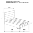 Pemberly Row Channel Tufted Queen Storage Bed in White High Gloss