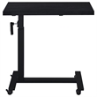 Pemberly Row Height Adjustable Mobile Bedroom C-Table in Black