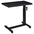 Pemberly Row Height Adjustable Mobile Bedroom C-Table in Black