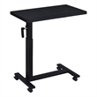 Pemberly Row Height Adjustable Mobile Bedroom C-Table in Black