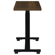 Pemberly Row Height Adjustable Mobile Bedroom C-Table in Dark Pine