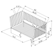 Pemberly Row Transitional Metal Twin Daybed Frame in Matte Black