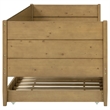 Pemberly Row Transitional Wood Twin Panel Daybed with Trundle in Natural