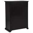 Pemberly Row 6-Drawer Bedroom Chest of Drawers with Round Knobs in Black