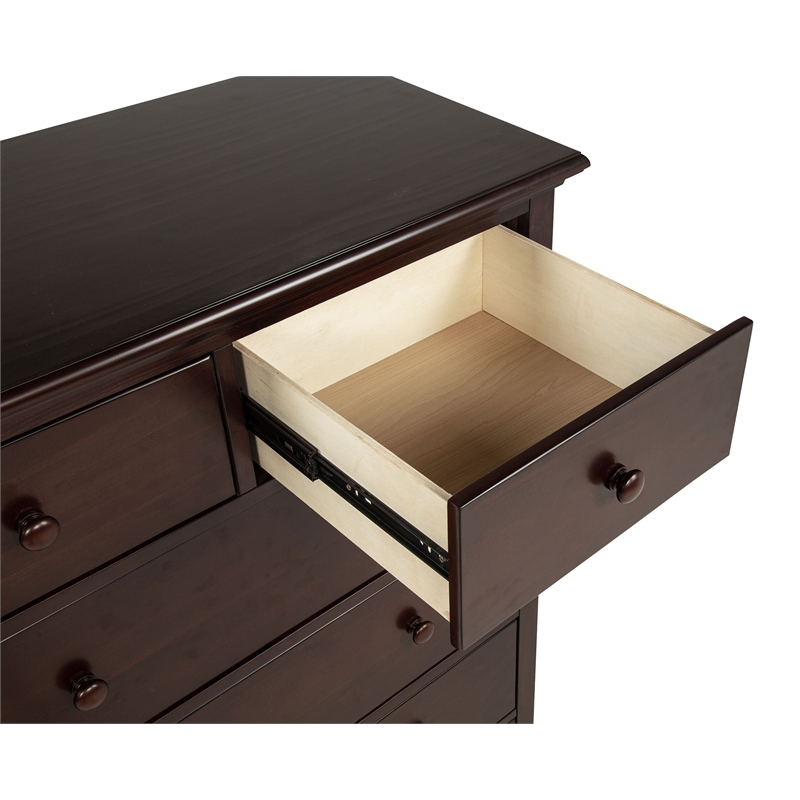 Pemberly Row 6-Drawer Bedroom Chest of Drawers in Cappuccino