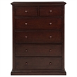Pemberly Row 6-Drawer Bedroom Chest of Drawers in Cappuccino