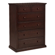 Pemberly Row 6-Drawer Bedroom Chest of Drawers in Cappuccino
