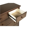 Pemberly Row 6-Drawer Bedroom Chest of Drawers in Medium Brown