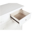 Pemberly Row 6-Drawer Bedroom Chest of Drawers with Round Knobs in White