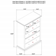 Pemberly Row 6-Drawer Bedroom Chest of Drawers with Round Knobs in White