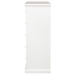 Pemberly Row 6-Drawer Bedroom Chest of Drawers with Round Knobs in White