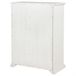 Pemberly Row 6-Drawer Bedroom Chest of Drawers with Round Knobs in White