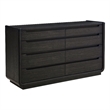 Pemberly Row 8-Drawer Wood Bedroom Dresser Cabinet in Burnished Black
