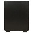 Pemberly Row 5-Drawer Contemporary Wood Bedroom Chest in Burnished Black