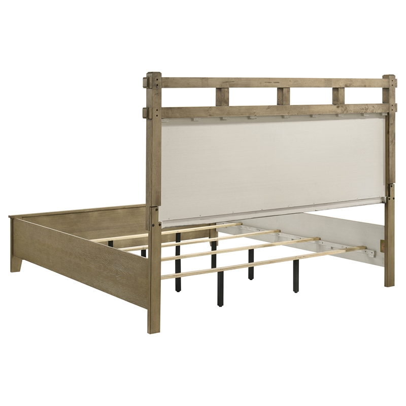 Pemberly Row 5-Piece Eastern King Bedroom Set in Vineyard Oak Brown