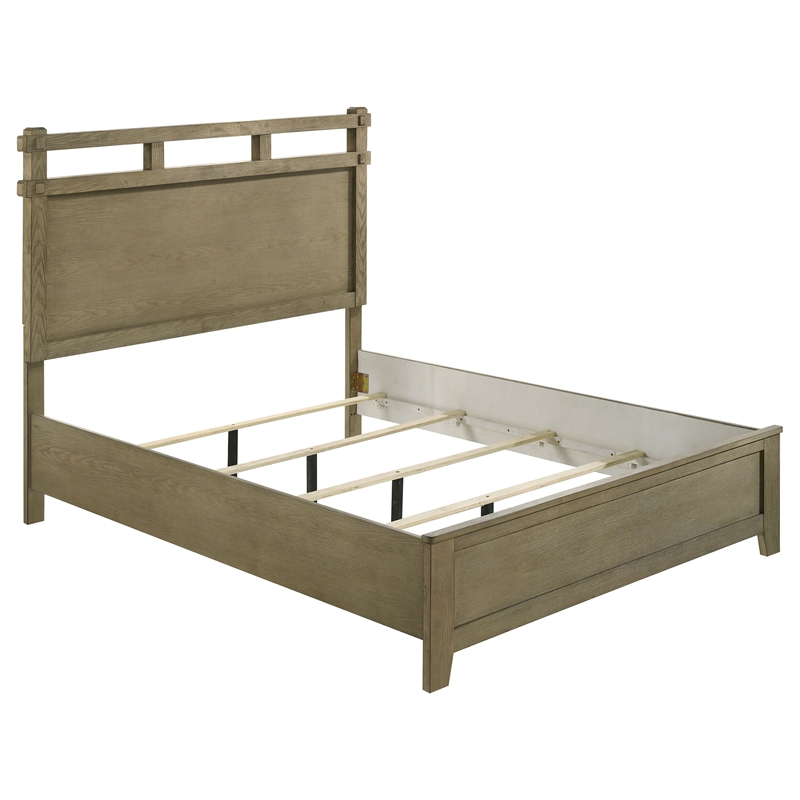 Pemberly Row 5-Piece Queen Bedroom Set in Vineyard Oak Brown