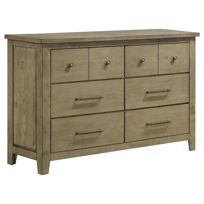 Pemberly Row 5-Piece Queen Bedroom Set in Vineyard Oak Brown