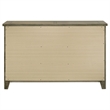 Pemberly Row 6-Drawer Wood Bedroom Dresser Cabinet in Vineyard Oak Brown