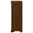 Pemberly Row 4-Drawer Traditional Bedroom Chest in Brown Cherry