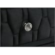 Pemberly Row 4-Piece Velvet Eastern King LED Bedroom Set in Black