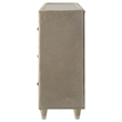Pemberly Row 8-Drawer LED Flame Box Dresser in Ivory and Camel