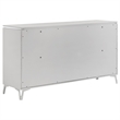 Pemberly Row 5-Piece Queen LED Bedroom Set in White High Gloss