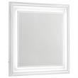 Pemberly Row 5-Piece Queen LED Bedroom Set in White High Gloss