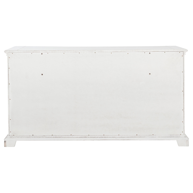 Pemberly Row 6-Drawer Bedroom Dresser Cabinet in Vintage White