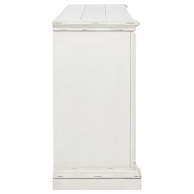 Pemberly Row 6-Drawer Bedroom Dresser Cabinet in Vintage White