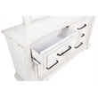 Pemberly Row 6-Drawer Bedroom Dresser with Mirror in Vintage White