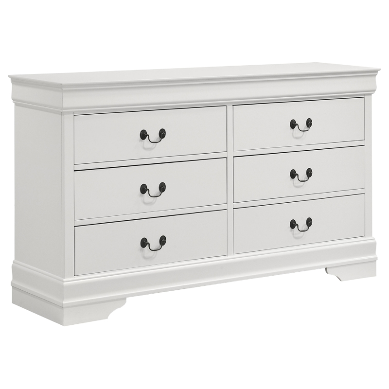 Pemberly Row 4-Piece Queen Sleigh Bedroom Set in White Okume