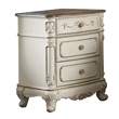 Pemberly Row 3-Piece Full Bedroom Set with Carvings in Antique White
