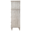 Pemberly Row 6-Drawer Curved Front Bedroom Chest in Silver Oak