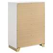 Pemberly Row 4-Drawer Mid-Century Modern Bedroom Chest in White