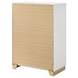 Pemberly Row 4-Drawer Mid-Century Modern Bedroom Chest in White