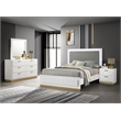 Pemberly Row 4-Piece California King LED Bedroom Set in White