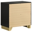 Pemberly Row 5-Piece Eastern King LED Glam Bedroom Set in Black