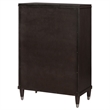 Pemberly Row Transitional 5-Drawer Modern Bedroom Chest in Brown