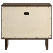 Pemberly Row 2-Drawer Nightstand Bedside Table in Warm Brown