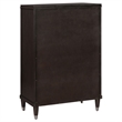 Pemberly Row 5-Piece Queen Four-Poster Modern Bedroom Set in Brown