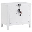 Pemberly Row 2-Drawer Nightstand Bedside Table in Distressed White