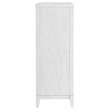 Pemberly Row Tall 5-Drawer Bedroom Chest in Distressed White