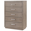 Pemberly Row Modern 5-Drawer Bedroom Storage Chest in Barley Brown